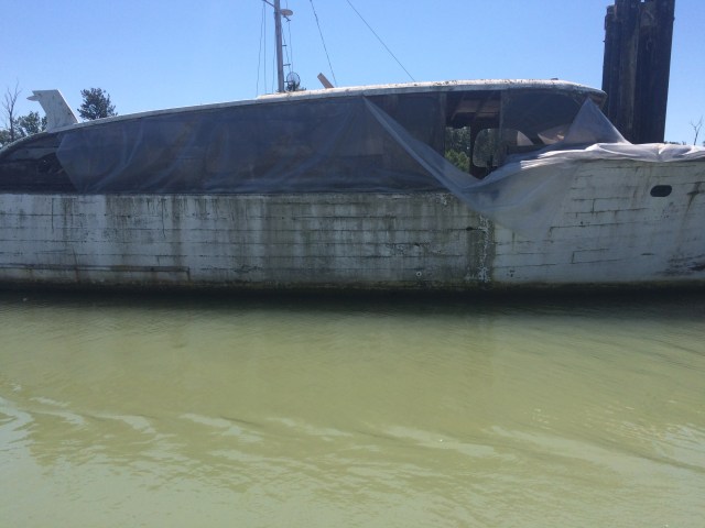 A reminder of how unattractive it looked when we first got it